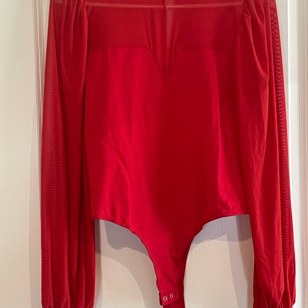 SO Bright Red Bodysuit